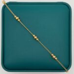 Pulso Tipo Militar 2.2gr / 18.5cm / Bolas Diamantadas 3mm – 4mm Oro Amarillo 18k - Image 2