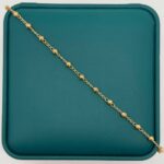 Pulso Tipo Militar 1.9gr / 17.5cm / Bolas Diamantadas 3mm Oro Amarillo 18k - Image 2