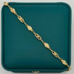 Pulso Rustico 4.7gr / 21cm Diamantado Oro Amarillo 18k - Image 2