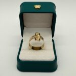 Anillo Cristo 3gr / Talla 10 3/4  Texturizado Oro Amarillo 18k - Image 3