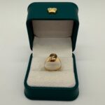 Anillo Sello Caballo Herradura 1.4gr / Talla 7 Liso Oro Amarillo 18k - Image 3