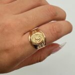 Anillo Sello Arcángel San Miguel 3.3gr / 9 3/4 Oro Amarillo 18k - Image 4