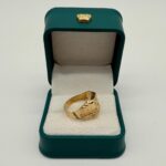 Anillo Sello Ancla 2.8gr / Talla 9 Texturizado Oro Amarillo 18k - Image 2