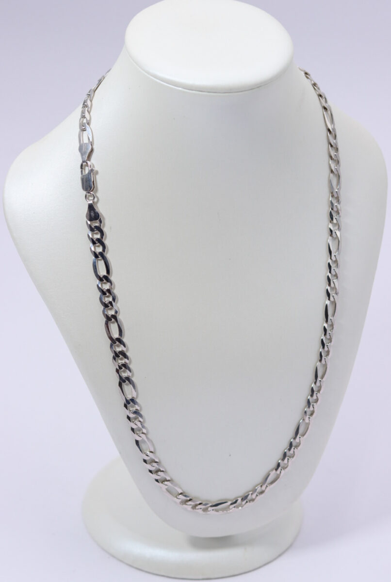 Cadena silver Figaro 60cm /7mm— 23,44gr ley 925