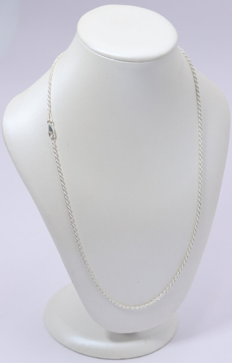 Cadena mini lazo 60 cm/1mm 4,00 gr plata ley 925