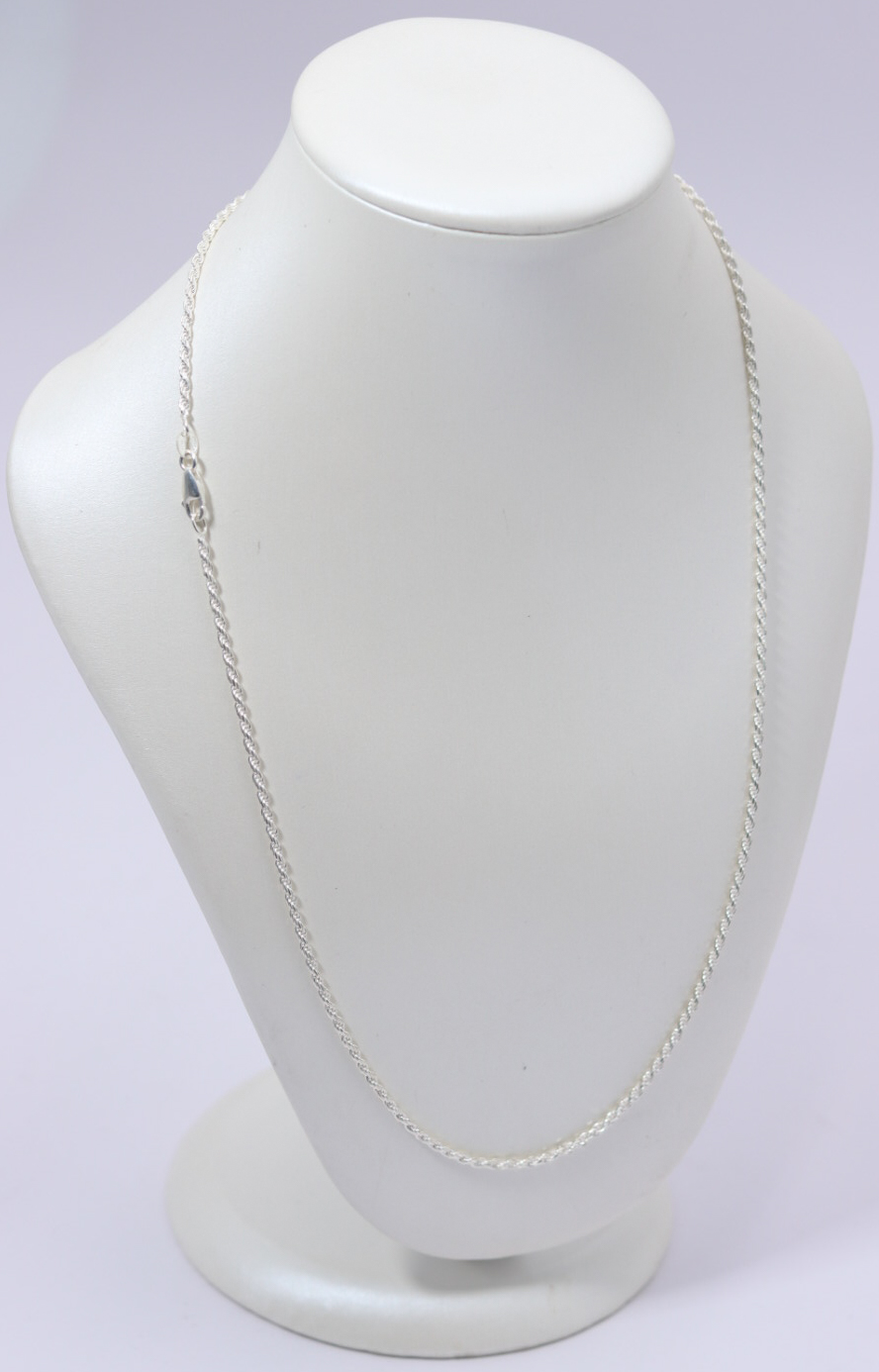 Cadena mini lazo 60 cm/1mm 4,00 gr plata ley 925